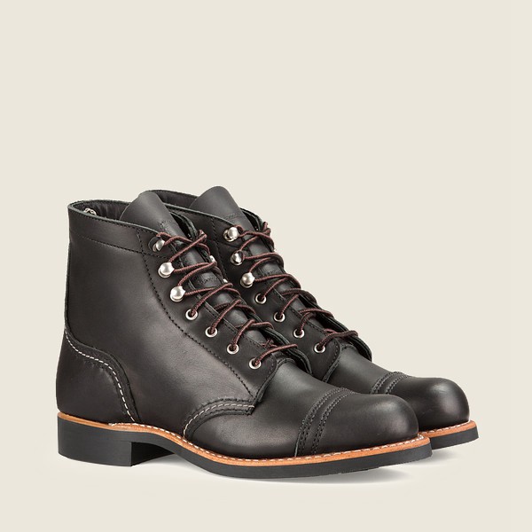 Red Wing Heritage Bot Bayan - Iron Ranger - Short Boundary Deri - Siyah - 93RFQUTPS